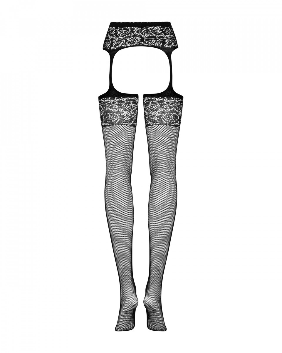 Garter Stockings, Czarna Bielizna, Obsessive S500